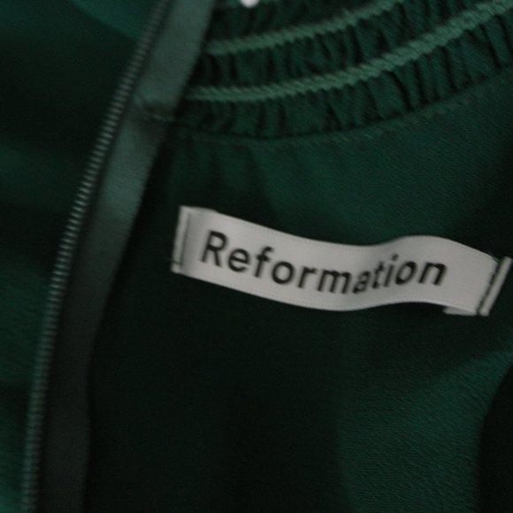 NEW Reformation Archie Turtleneck Mini Dress in Green Size 10 #542 - Picture 8 of 9